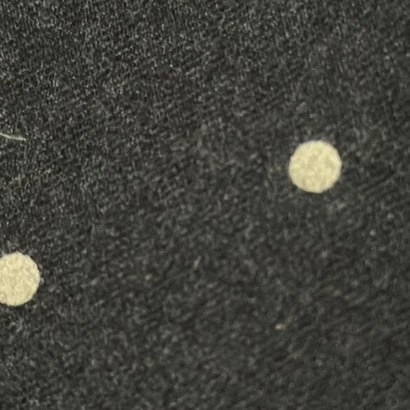 Eddie Bauer Shirt Dress-Cotton-Sz 8-Gray/White Polka Dot-PopOver-Tie Waist-EUC - Picture 5 of 16